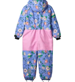 Børn Småfolk Flyverdragt - Purple Delight m. Fugle/Blomster