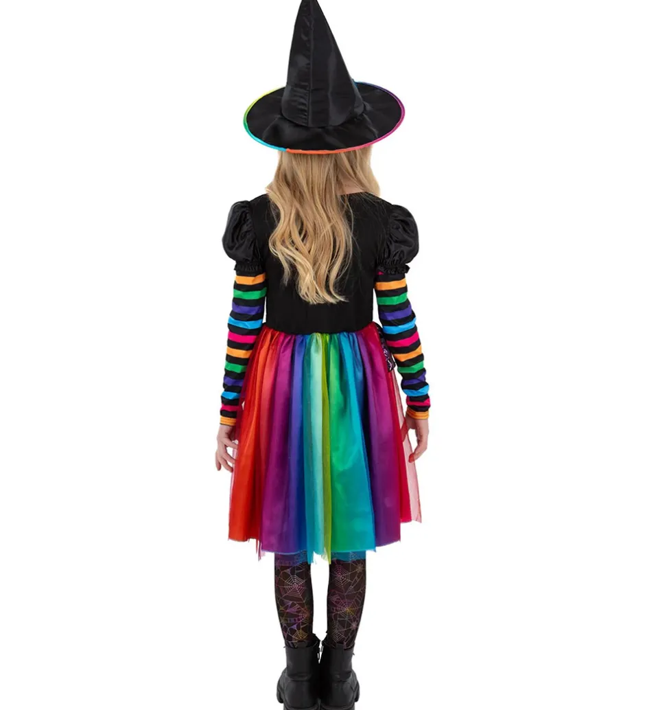 Smiffys Udklædning - Rainbow Witch - Multifarvet