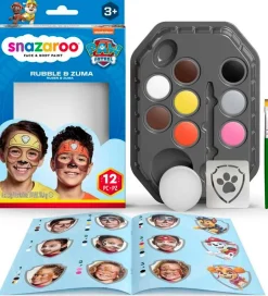 Sminke*Snazaroo Ansigtsmaling - 8 Farver - Paw Patrol Rubble & Zuma