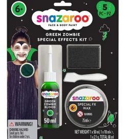 Rolleleg|Sminke*Snazaroo Sminkefarvesæt - Zombie Grøn - 5 Dele