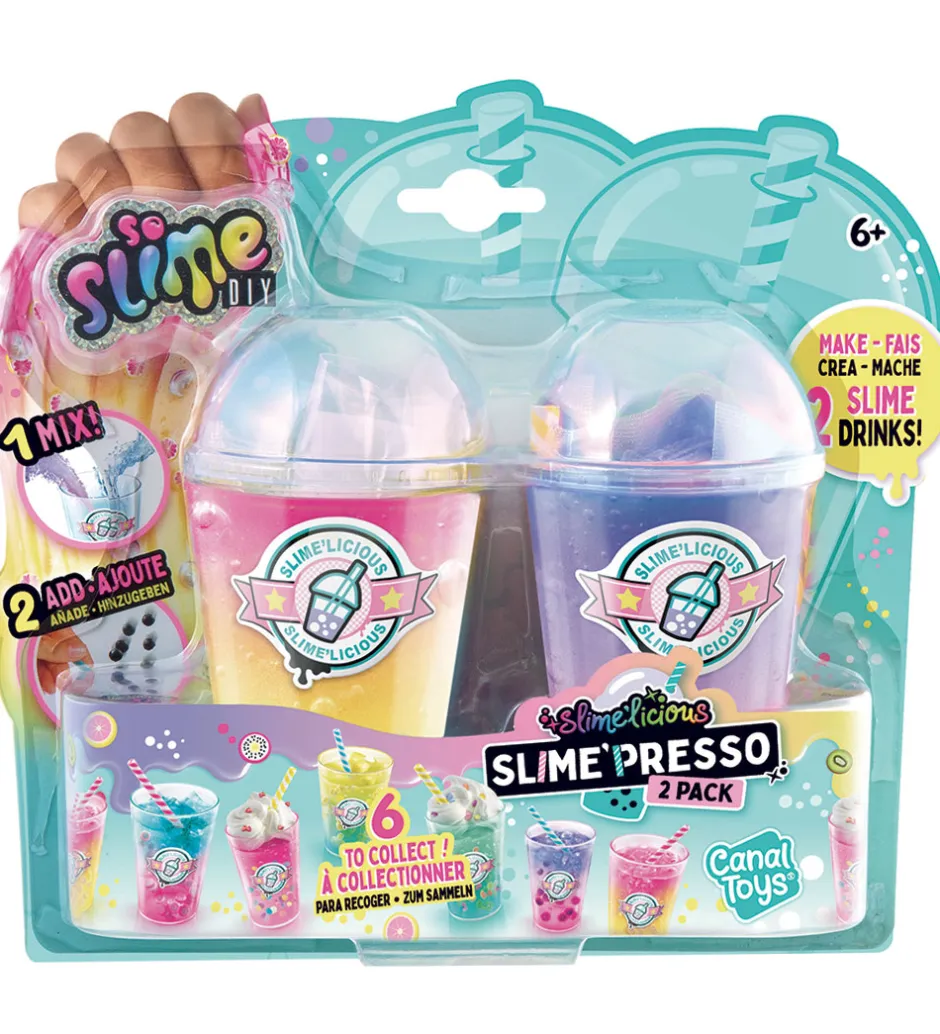 Slim*So Slime DIY-Slim - Slime'Presso - 2-pak - Assorteret
