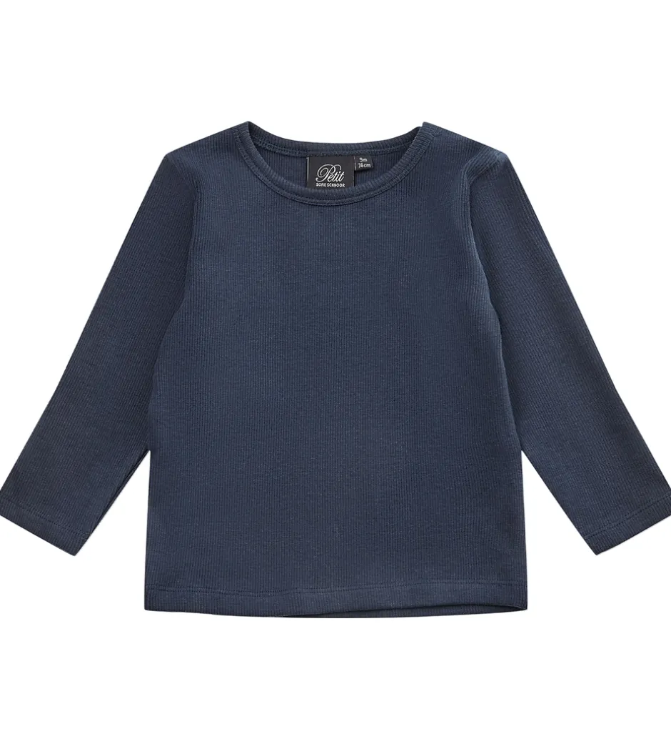 Børn Sofie Schnoor Bluse - Rib - Arizona - Dark Blue