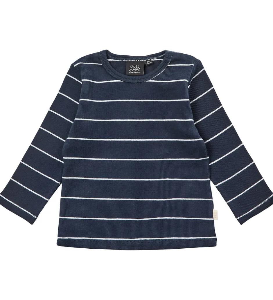 Basis*Sofie Schnoor Bluse - Rib - Dark Blue