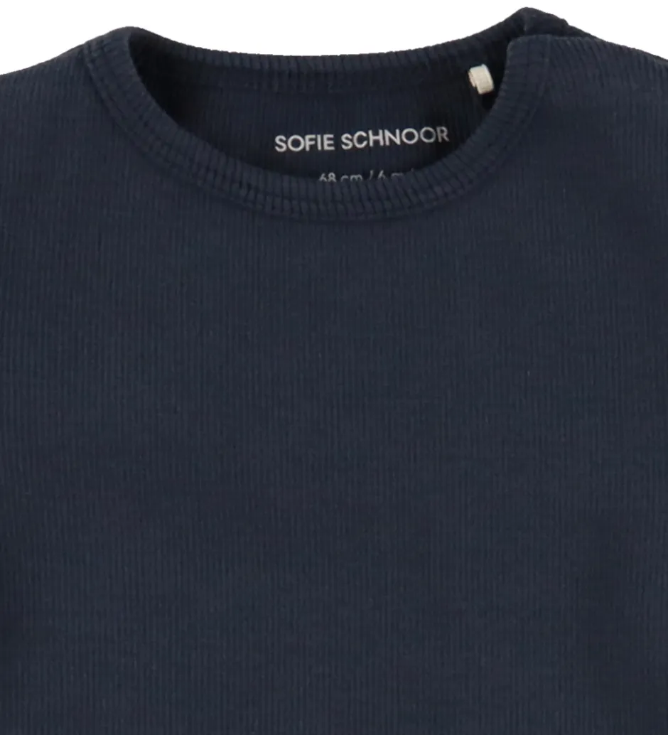 Bodyer|Basis*Sofie Schnoor Body l/æ - Rib - Aske - Dark Blue