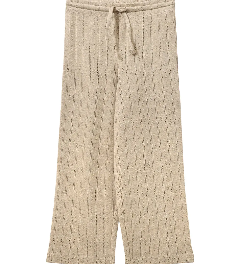 Basis*Sofie Schnoor bukser - LovaSK - Beige m. Hulmønster