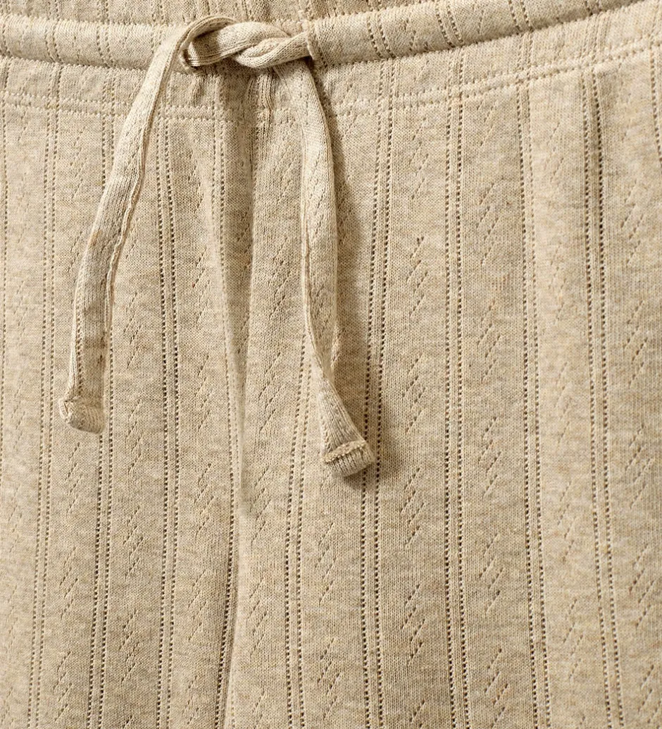 Basis*Sofie Schnoor bukser - LovaSK - Beige m. Hulmønster