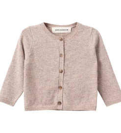 Børn Sofie Schnoor Cardigan - Strik - Uld - Cisse - Brown Melange