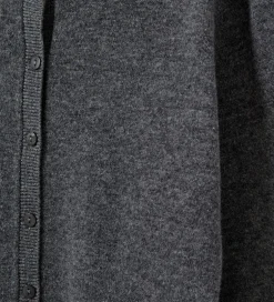 Børn Sofie Schnoor Cardigan - Strik - Uld - Cissesy - Dark Grey Melan