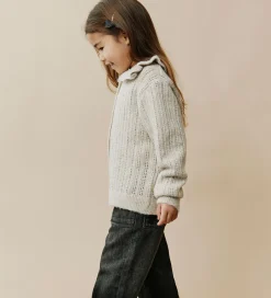 Børn Sofie Schnoor Cardigan - Strik - Hennysk - Ecru Melange