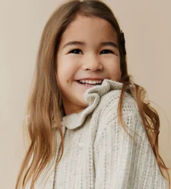 Børn Sofie Schnoor Cardigan - Strik - Hennysk - Ecru Melange