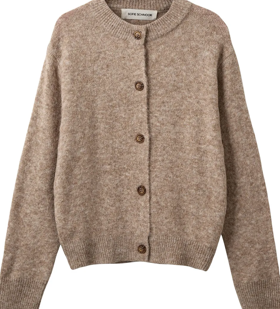 Børn Sofie Schnoor Cardigan - Strik - MauraSY - Deer Melange