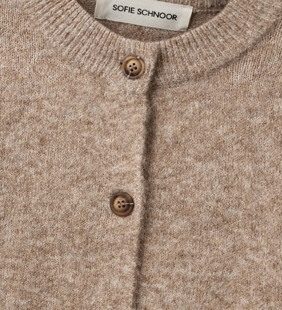 Børn Sofie Schnoor Cardigan - Strik - MauraSY - Deer Melange