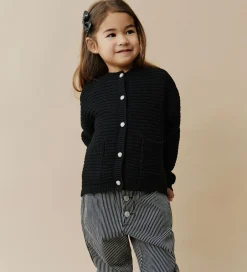 Børn Sofie Schnoor Cardigan - Strik - Kyrask - Sort