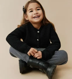 Børn Sofie Schnoor Cardigan - Strik - Kyrask - Sort
