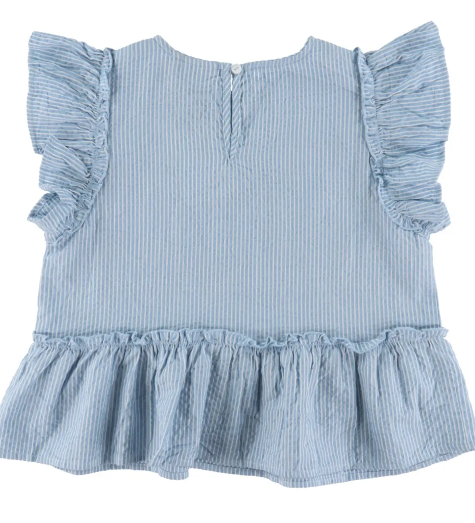 Toppe*Sofie Schnoor Top - Sallysy - Light Blue Stripe