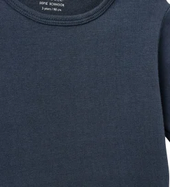 Børn Sofie Schnoor T-shirt - Rib - Dark Blue