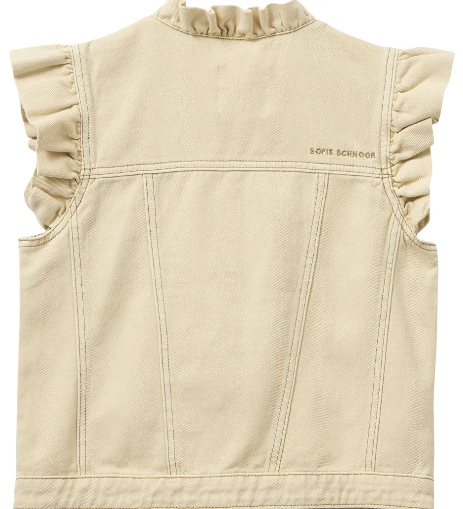 Veste*Sofie Schnoor Vest - Denim - Arahsy - Off White Sand