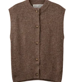 Børn Sofie Schnoor Vest - Strik - MagSY - Brown Melange