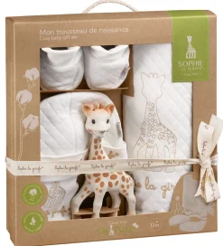 Bideringe|Savlesmække*Sophie la Girafe Gaveæske - My Birth Outfit - So Pure