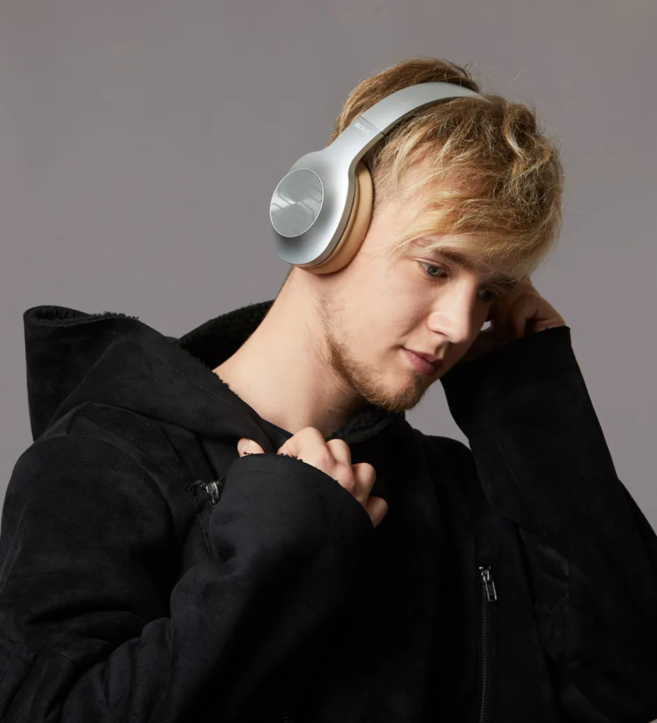 Høretelefoner*Soundliving Høretelefoner - Soul - Over-Ear - Silver