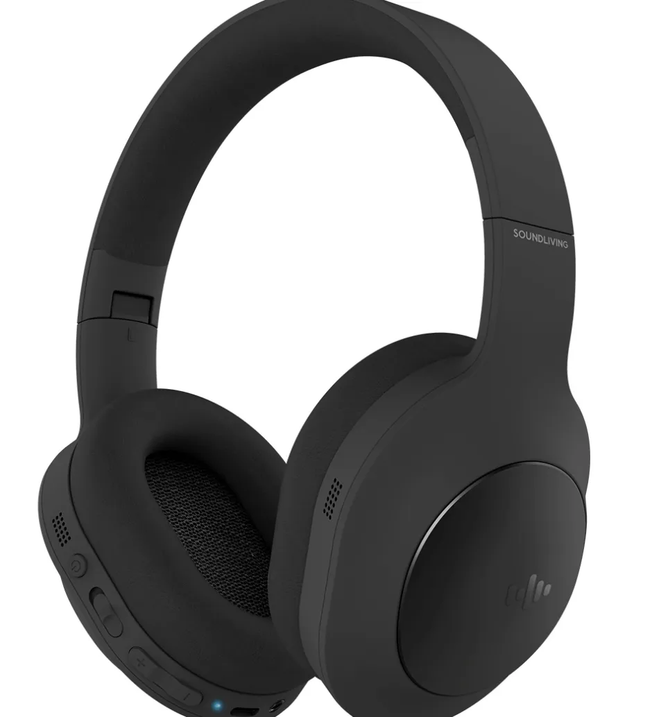 Høretelefoner*Soundliving Høretelefoner - Wave - Over-Ear - ANC - Sort