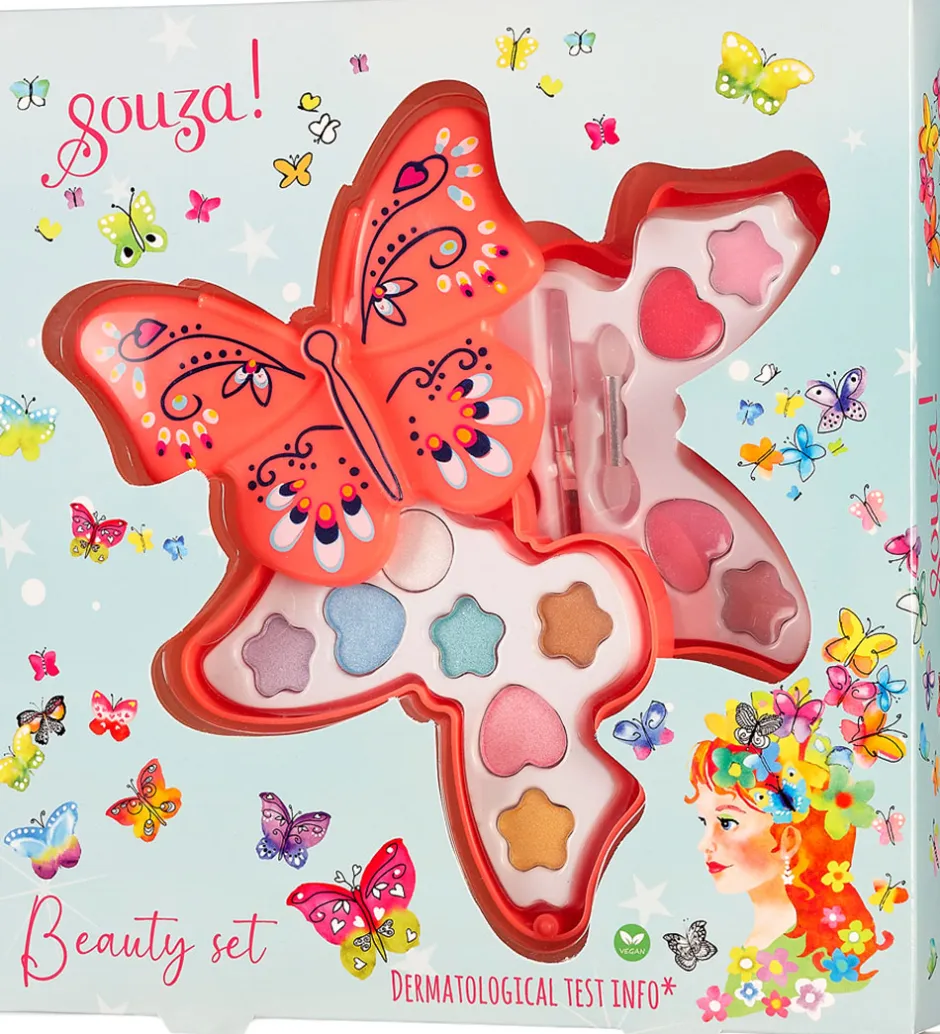 Sminke*Souza Sminkesæt - Øjenskygge/Lipgloss - Butterfly