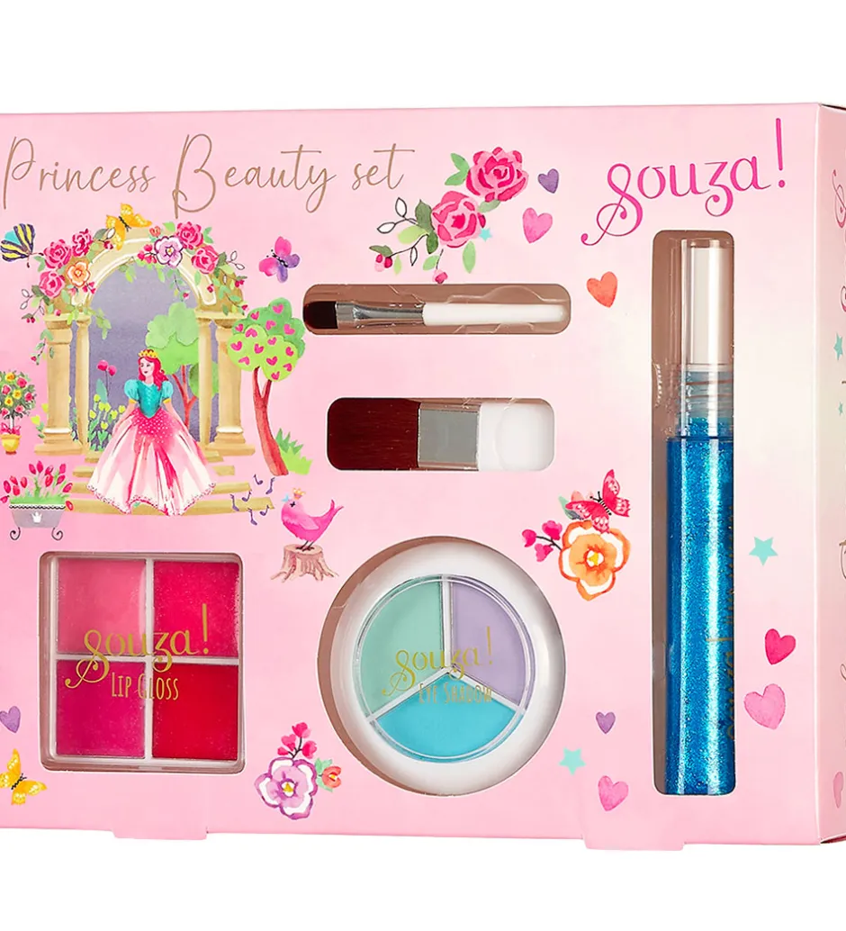 Sminke*Souza Sminkesæt - Øjenskygge/Lipgloss/Hårmascara - Princess