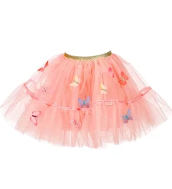 Udklædningstøj*Souza Udklædning - Fe-nederdel - Lilyanne - Rosa/Sommerfugle