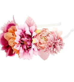 Udklædningstøj|Hårbøjler*Souza Udklædning - Hårbøjle m. Blomster - Olivia - Lilla/Rosa