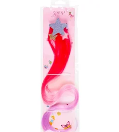 Udklædningstøj*Souza Udklædning - Hårklemme m. Hår - Inge - Pink/Lilla