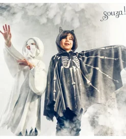 Halloween*Souza Udklædning - Kappe - Flagermus - Grå