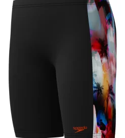 Svømmetøj*Speedo Badebukser - Digital Panel Jammer - Sort m. Print