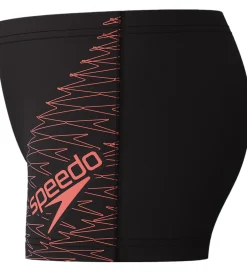 Svømmetøj|Svømning*Speedo Badebukser - Medley Logo - Sort m. Rød