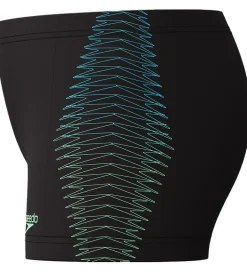 Svømmetøj|Svømning*Speedo Badebukser - Plastisol Placement - Sort m. Grøn