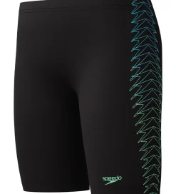 Svømmetøj|Svømning*Speedo Badebukser - Plastisol Placement - Sort m. Grøn