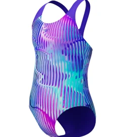 Svømmetøj|Svømning*Speedo Badedragt - Digital Allover Splashback - Lilla/Pink