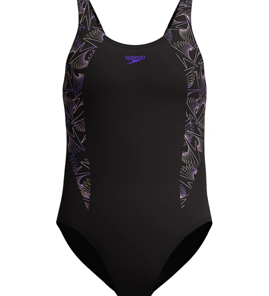 Svømmetøj|Svømning*Speedo Badedragt - HyperBoom Splice Muscleback - Sort/Fersken