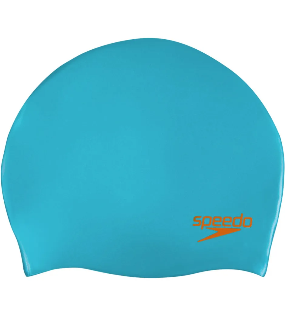 Badehætter*Speedo Badehætte - Junior - Silicone - Blå/Orange