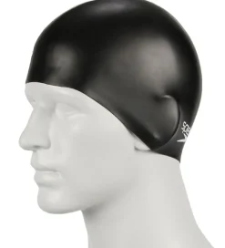 Badehætter*Speedo Badehætte - Junior Plain Moulded Silicone Cap - Sort