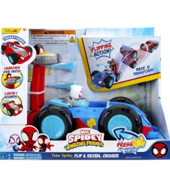 Biler, Tog Og Køretøjer*Spidey Bil m. Lys/Lyd - Flip & Reveal Cruiser
