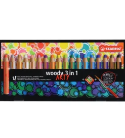 Skriveredskaber*Stabilo Farveblyanter - Woody - 18 stk. - Arty