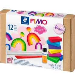 Modellervoks*Staedtler FIMO Modellervoks m. Værktøj - Soft - 12 Dele - 9x25 g