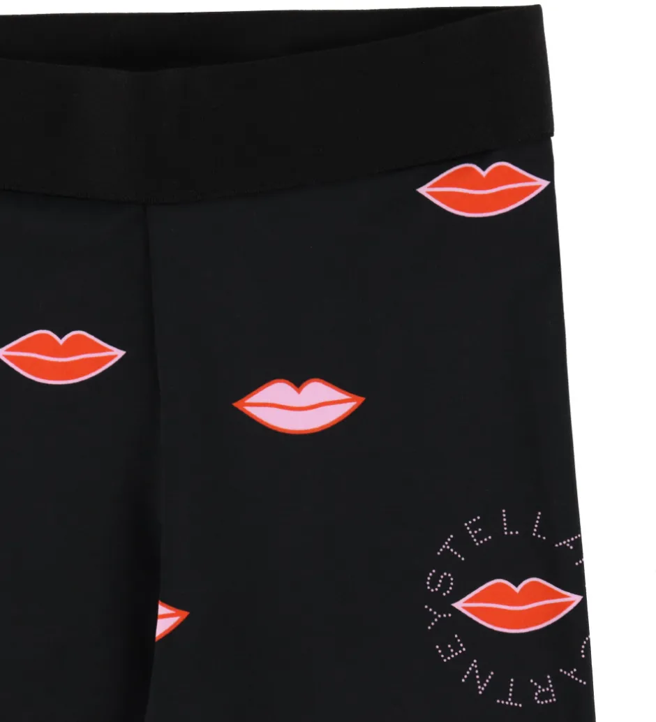 Børn Stella McCartney Kids Leggings - Sort m. Læber