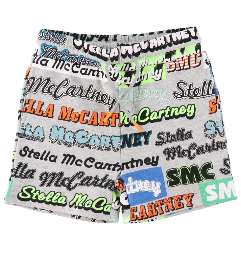 Sportsshorts*Stella McCartney Kids Shorts - Logo Sport - Gråmeleret m. Stella