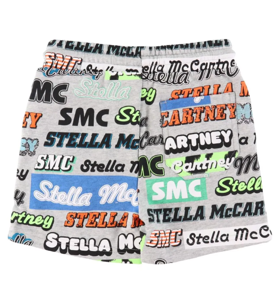 Sportsshorts*Stella McCartney Kids Shorts - Logo Sport - Gråmeleret m. Stella