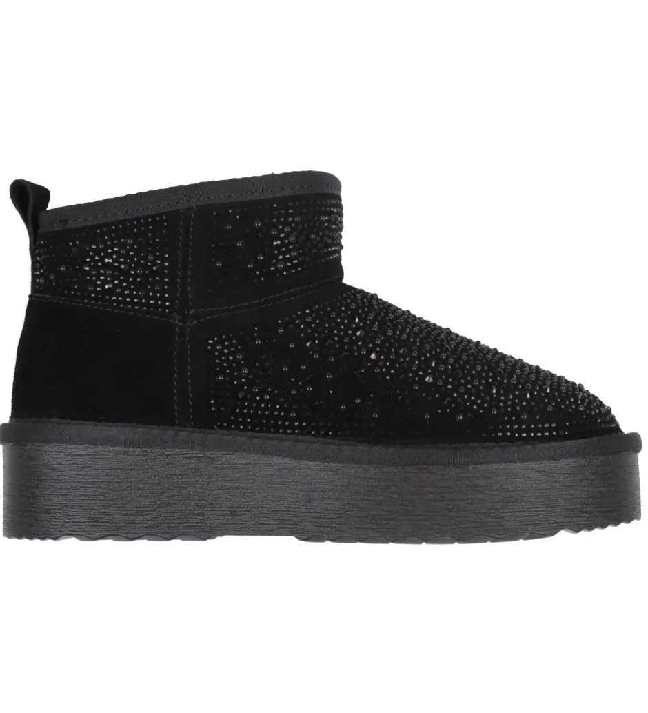 Bamsestøvler*Steve Madden Bamsestøvler - Clydes - Black Stone