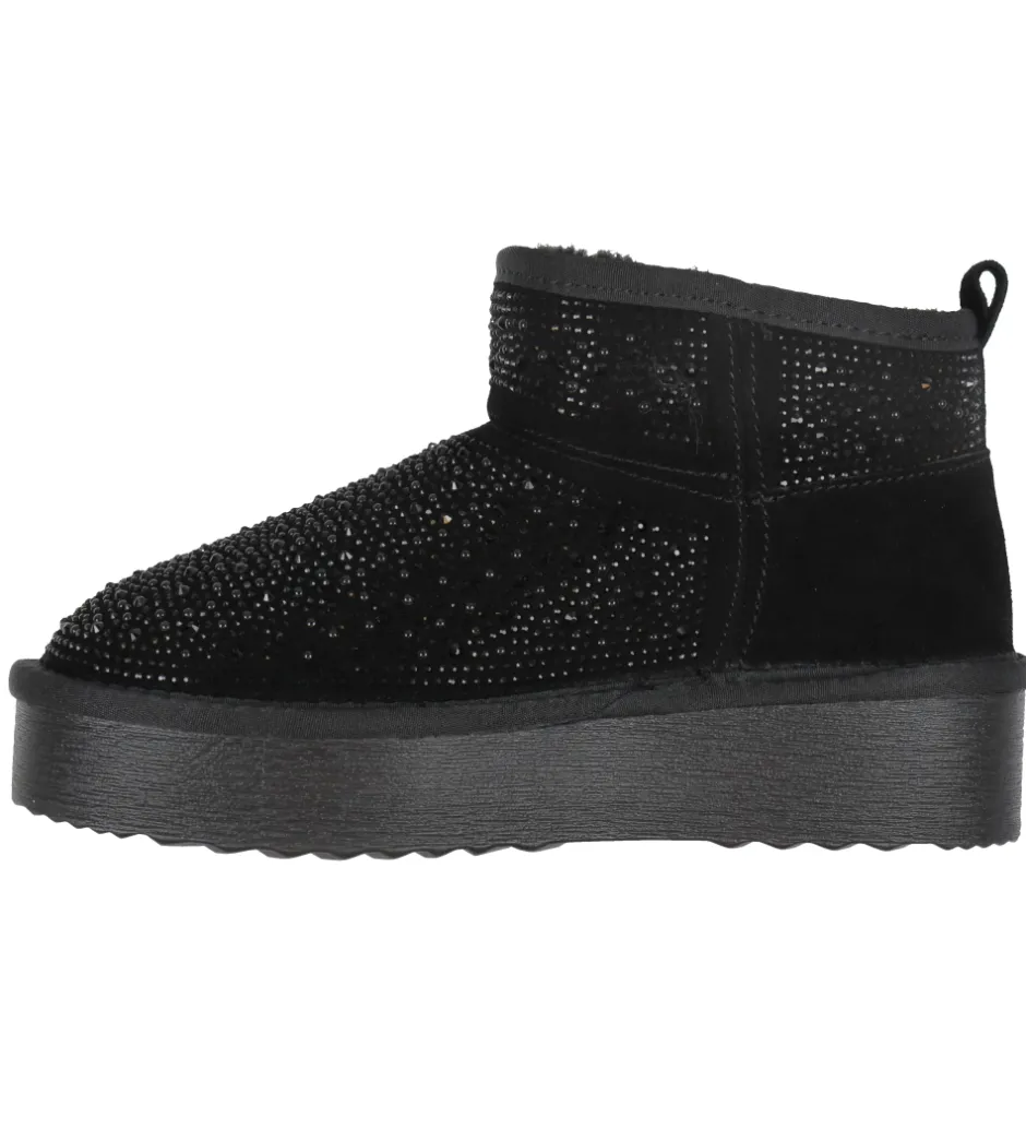 Bamsestøvler*Steve Madden Bamsestøvler - Clydes - Black Stone