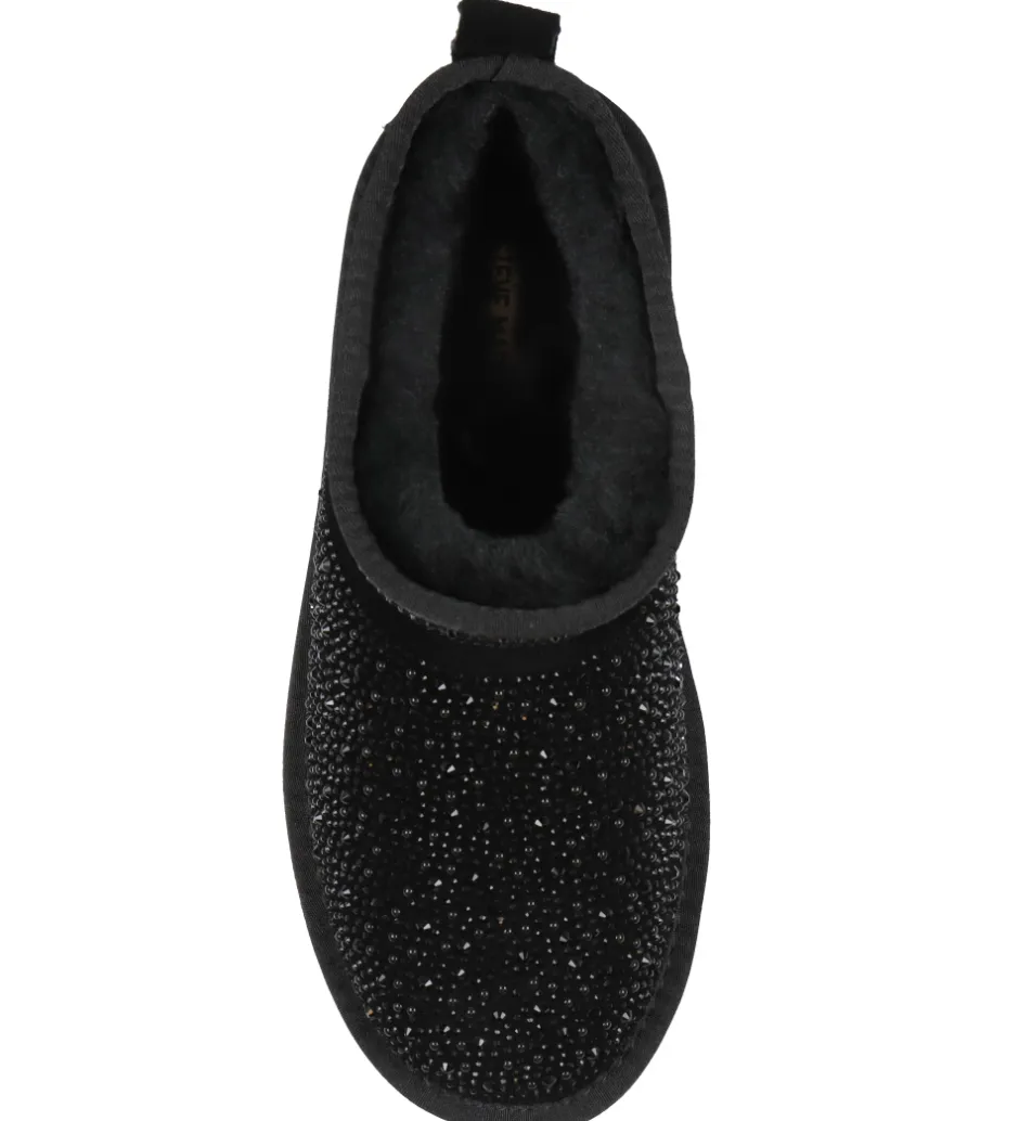 Bamsestøvler*Steve Madden Bamsestøvler - Clydes - Black Stone