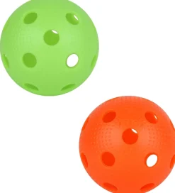 Bolde*Stiga Bolde - Floorball - 2-pak - Orange/Limegrøn