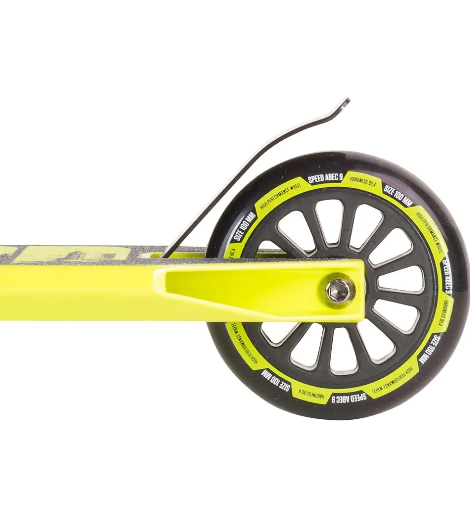 Løbehjul|Løbehjul*Stiga Løbehjul - Trick Scooter - Hood - Sort/Limegrøn